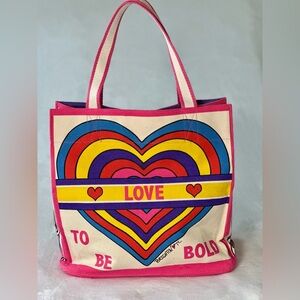 Brighton Canvas Rainbow Bright Tote Tom Clancy Artwork Design